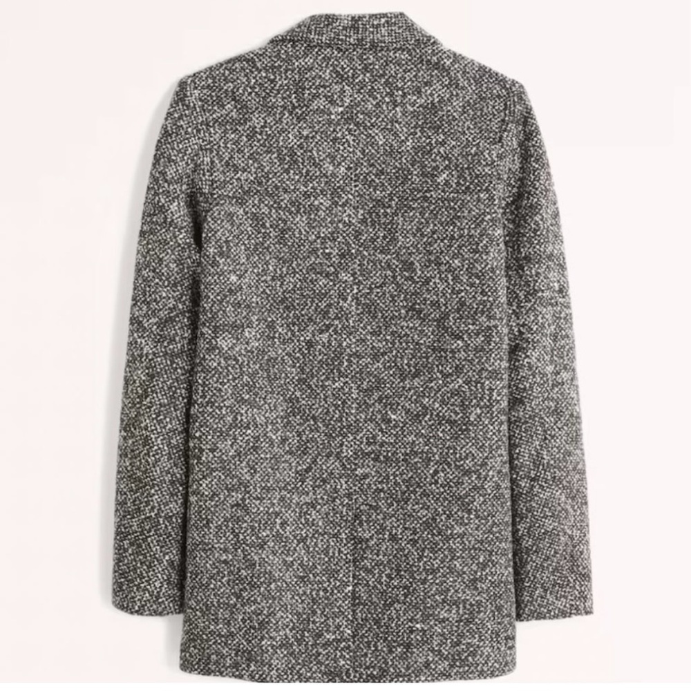 NEW Abercrombie & Fitch Heavyweight Textured Blazer Coat - Picture 2 of 7